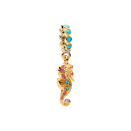 Charm hippocampe Pandora Shine plaqué or 14 carats