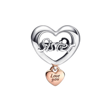 Charger l'image dans la galerie, Charm Coeur Je T'aime Ma Soeur - Charm Universe