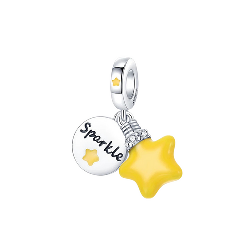 Charm Pandora Estrella Amarilla que se Ilumina