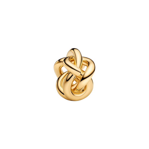 Pandora Infinity Knot Charm – 925 Sterling Silber mit 14 Karat Vergoldung
