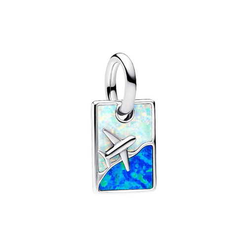 Pandora Reise-Anhänger-Charm in Sterling-Silber