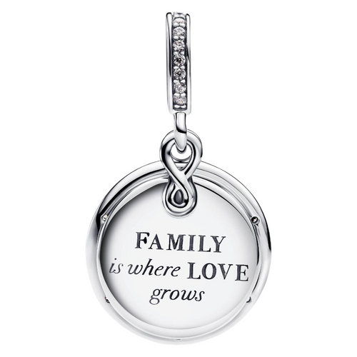 Pendentif Pandora Infinity Tree phosphorescent en argent sterling 925