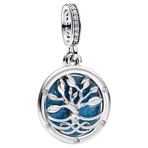 Pendentif Pandora Infinity Tree phosphorescent en argent sterling 925