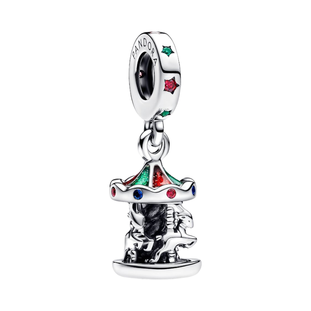 Charm Colgante Pandora Carrusel Giratorio Plata de Ley 925