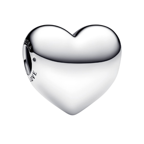 Charm Pandora Grabable Corazón Grande Be Love en Plata de Primera Ley