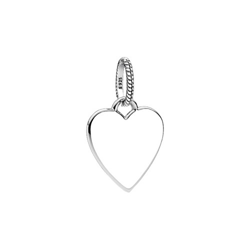 Pandora Gravierbarer Herzanhänger – Sterlingsilber