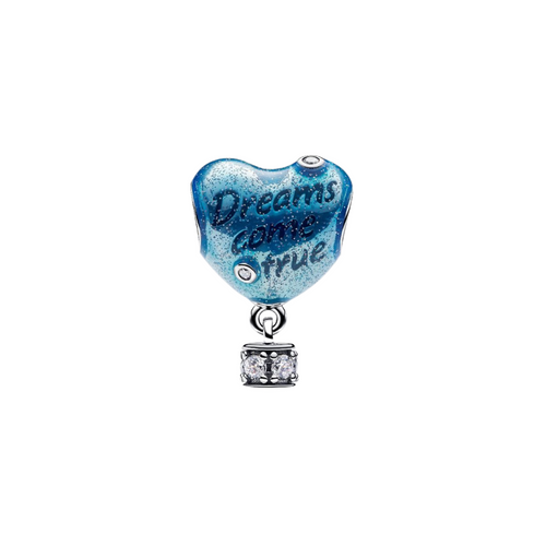 Charm pendentif montgolfière en forme de cœur Pandora en argent sterling 925