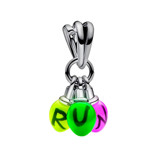 Pendentif Pandora Stranger Things Runs phosphorescent en argent sterling 925