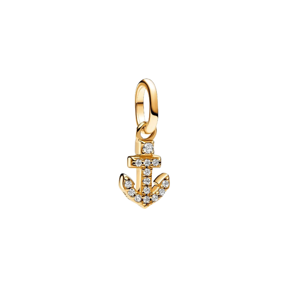 Mini Charm Pandora Colgante Ancla en Plata de Primera Ley