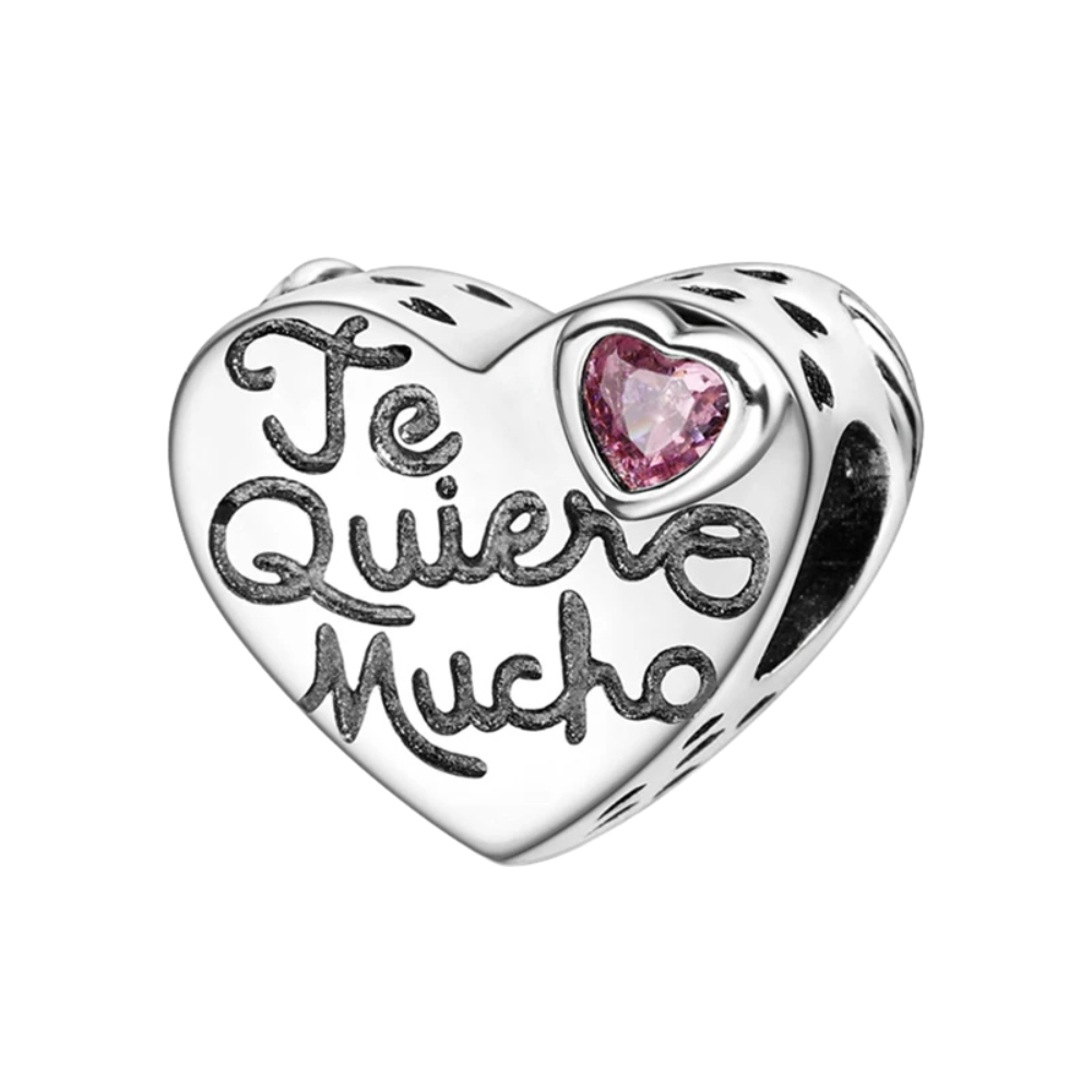 Charm Corazón "Te quiero Mucho" - Charm Universo