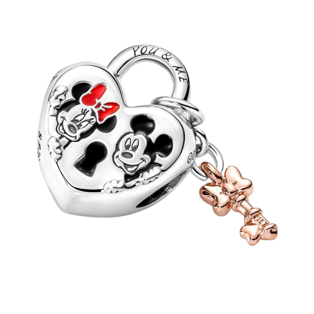 Charm Candado Mickey y Minnie Mouse de Disney - Charm Universo