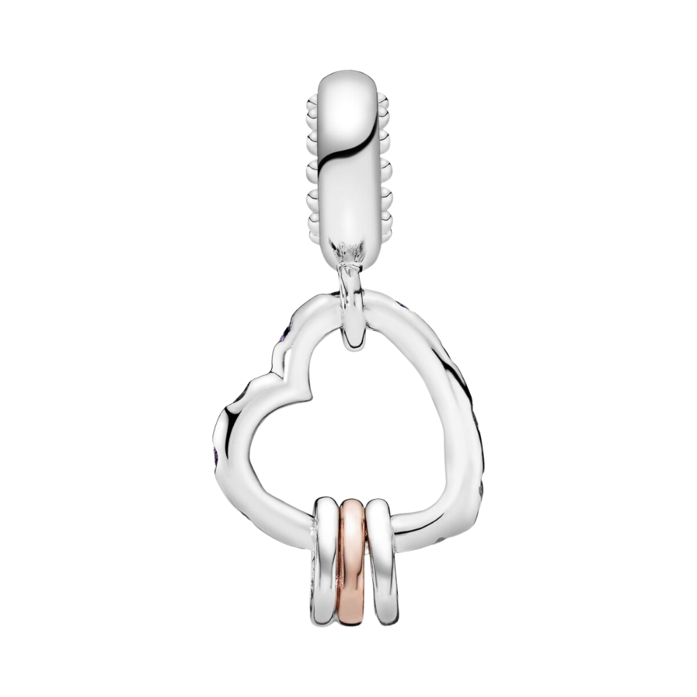 Pendentif Charm Coeur Plein de Coeurs - Charm Universe