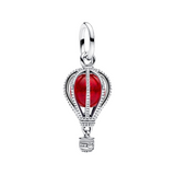Charm Pandora Colgante Globo Aerostático de Cristal Murano y Plata de Ley 925