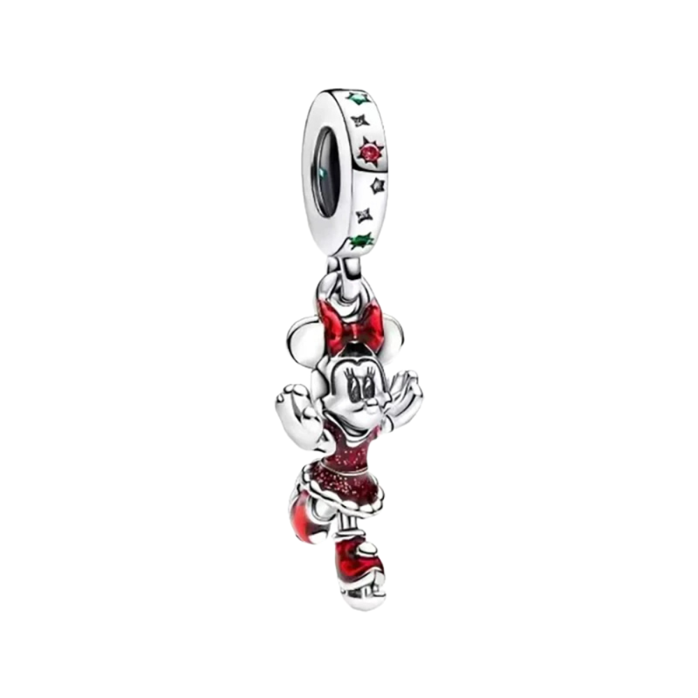 Charm Colgante Minnie Mouse Patinando sobre Hielo de Disney - Charm Universo