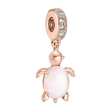 Pendentif Charm Tortue de Mer en Or Rose - Charm Universe