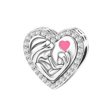 Load image into Gallery viewer, Charm Corazón Madre y Bebe - Charm Universo