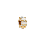 Charm Pandora Clip con Esmalte y Gemas en Color Oro