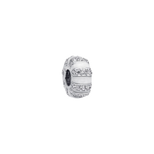 Cargar imagen en el visor de la galería, Charm Pandora Clip con Esmalte y Gemas en Color Plata de Ley 925