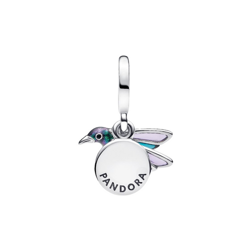 Charm Pandora Colgante Doble Colibrí – Plata de Ley 925 con Detalles Delicados