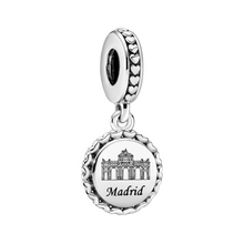 Carica l&#39;immagine nel visualizzatore di Gallery, Charm Pandora Colgante Puerta de Alcalá Madrid en Plata de Ley 925