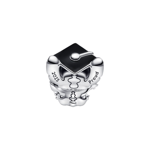 Charm Pandora Disney Stitch Graduación 2025 – Plata de Ley 925 Oficial