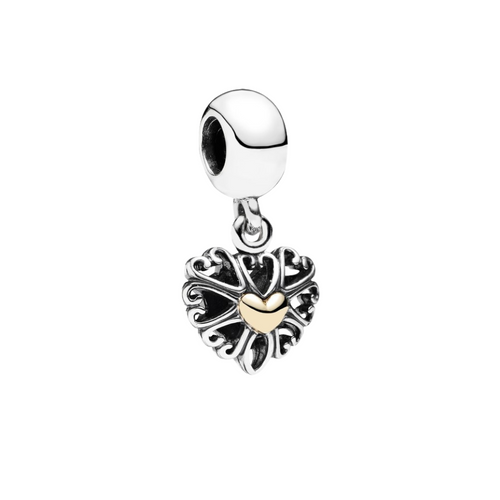 Charm Pandora Moments Corazón con Cristal en Plata de Ley 925