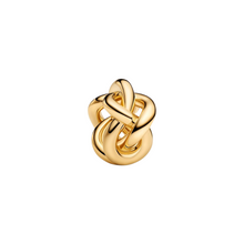 Laden Sie das Bild in den Galerie-Viewer, Pandora Infinity Knot Charm – 925 Sterling Silber mit 14 Karat Vergoldung