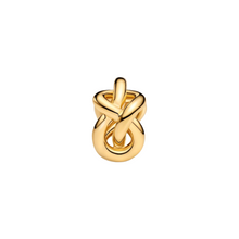 Laden Sie das Bild in den Galerie-Viewer, Pandora Infinity Knot Charm – 925 Sterling Silber mit 14 Karat Vergoldung