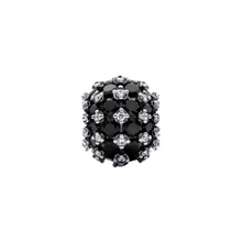 Carica l&#39;immagine nel visualizzatore di Gallery, Charm Pandora Ronda de Pavé Brillante Negro en Plata de Ley 925