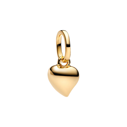 Mini Charm Pandora ME Corazón – Recubrimiento en Oro de 14k, Estilo Personalizable