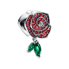 Cargar imagen en el visor de la galería, Charm Pandora Rosa Floreciendo Brillante en Plata de Ley con Circonitas – Pulsera Moments