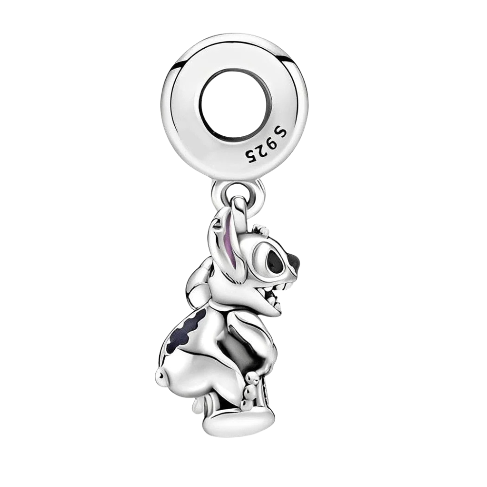 Charm Stitch Agarrando Castillo de Disney - Charm Universo