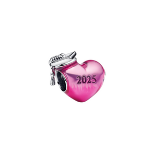 Pandora Charm Corazón Graduación 2025 Plata de Ley 925 – Edición Especial Regalo