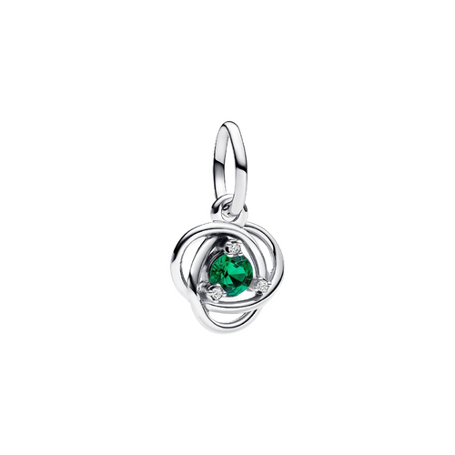 Charm Pandora Colgante Círculo Eternity Verde – Plata de Primera Ley