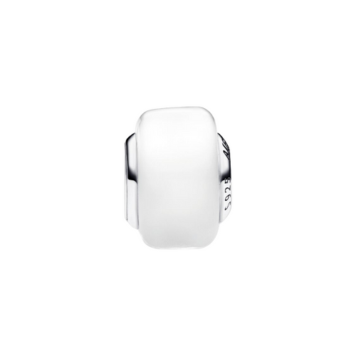Mini Charm Pandora Cristal de Murano Blanco – Plata de Ley 925