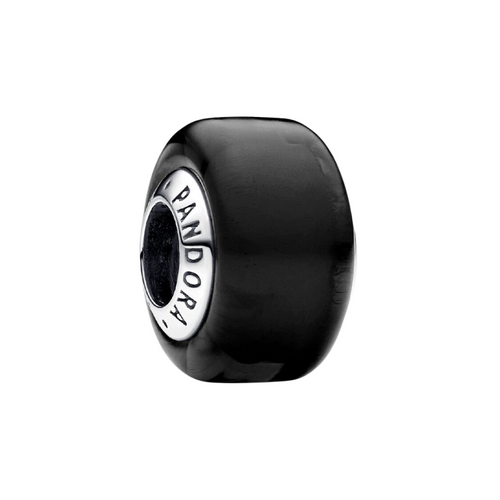 Mini Charm Pandora Cristal de Murano Negro – Plata de Ley 925