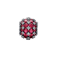 Cargar imagen en el visor de la galería, Charm Pandora Pavé Rosa en Plata de Ley 925 – Diseño Redondo Brillante