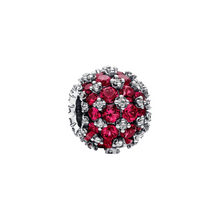 Cargar imagen en el visor de la galería, Charm Pandora Pavé Rosa en Plata de Ley 925 – Diseño Redondo Brillante