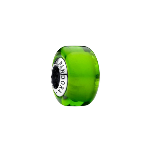 Mini Charm Pandora Murano Verde – Plata de Ley 925
