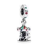 Charm Colgante Pandora Carrusel Giratorio Plata de Ley 925