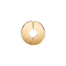 Cargar imagen en el visor de la galería, Charm Pandora de Clip Pavé Transparente – Recubrimiento en color oro