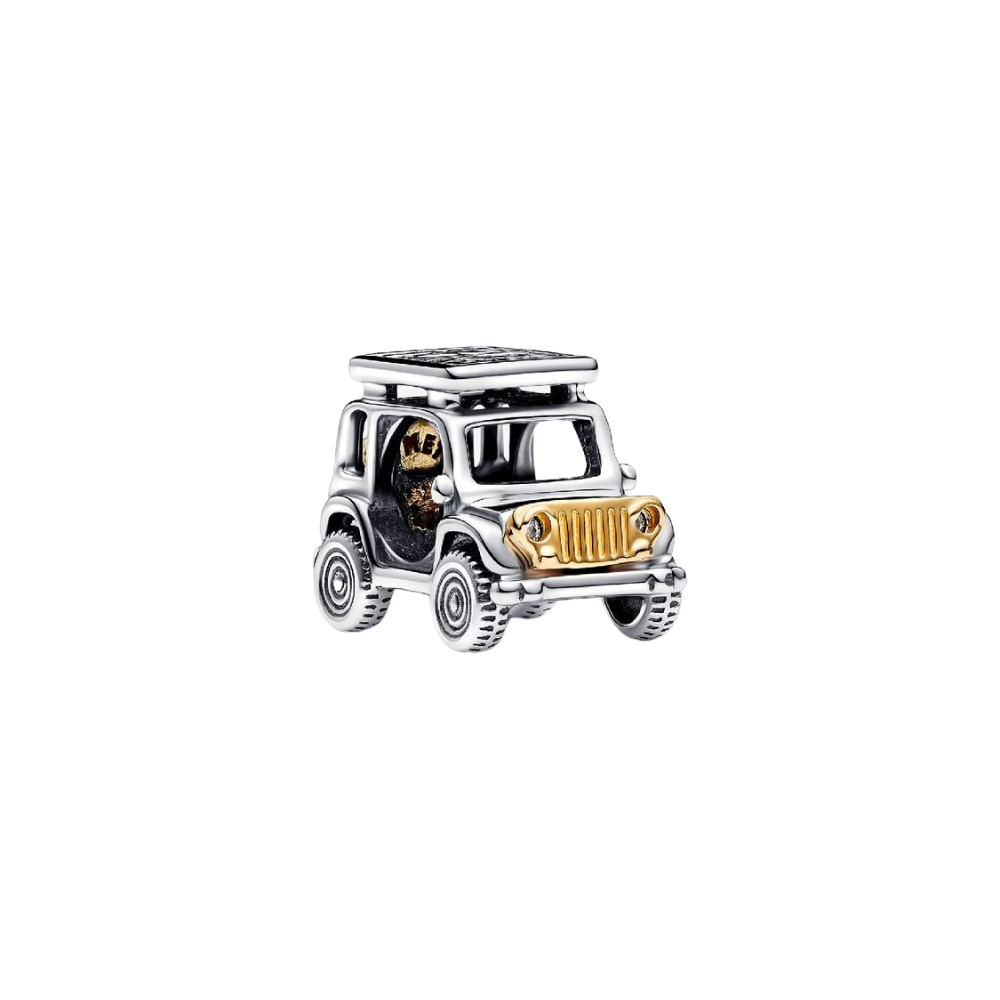 Charm Pandora Coche Aventuras Bicolor en Plata de Primera Ley