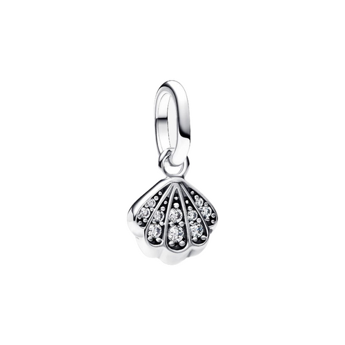 Charm Mini Colgante Pandora Concha Brillante en Plata de Primera Ley