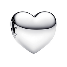 Cargar imagen en el visor de la galería, Charm Pandora Grabable Corazón Grande Be Love en Plata de Primera Ley