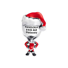 Cargar imagen en el visor de la galería, Charm Pandora Jack Skellington de Pesadilla Antes de Navidad de Disney en Plata de Primera Ley