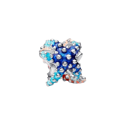 Charm Mini Colgante Pandora Estrella de Mar Colorida en Plata de Primera Ley