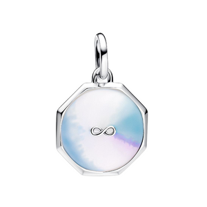 Charm Pandora Medallón Infinity en Plata de Primera Ley