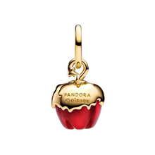 Laden Sie das Bild in den Galerie-Viewer, Pandora Schneewittchen Böse Königin Apfel-Anhänger Charm in 14 Karat Gold