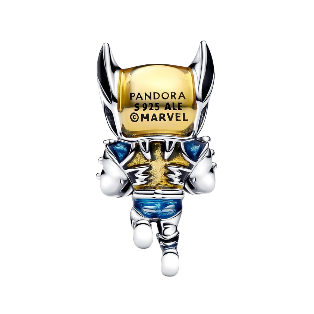 Charm Pandora Lobezno de Marvel en Plata de Primera Ley
