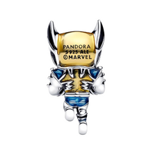Cargar imagen en el visor de la galería, Charm Pandora Lobezno de Marvel en Plata de Primera Ley